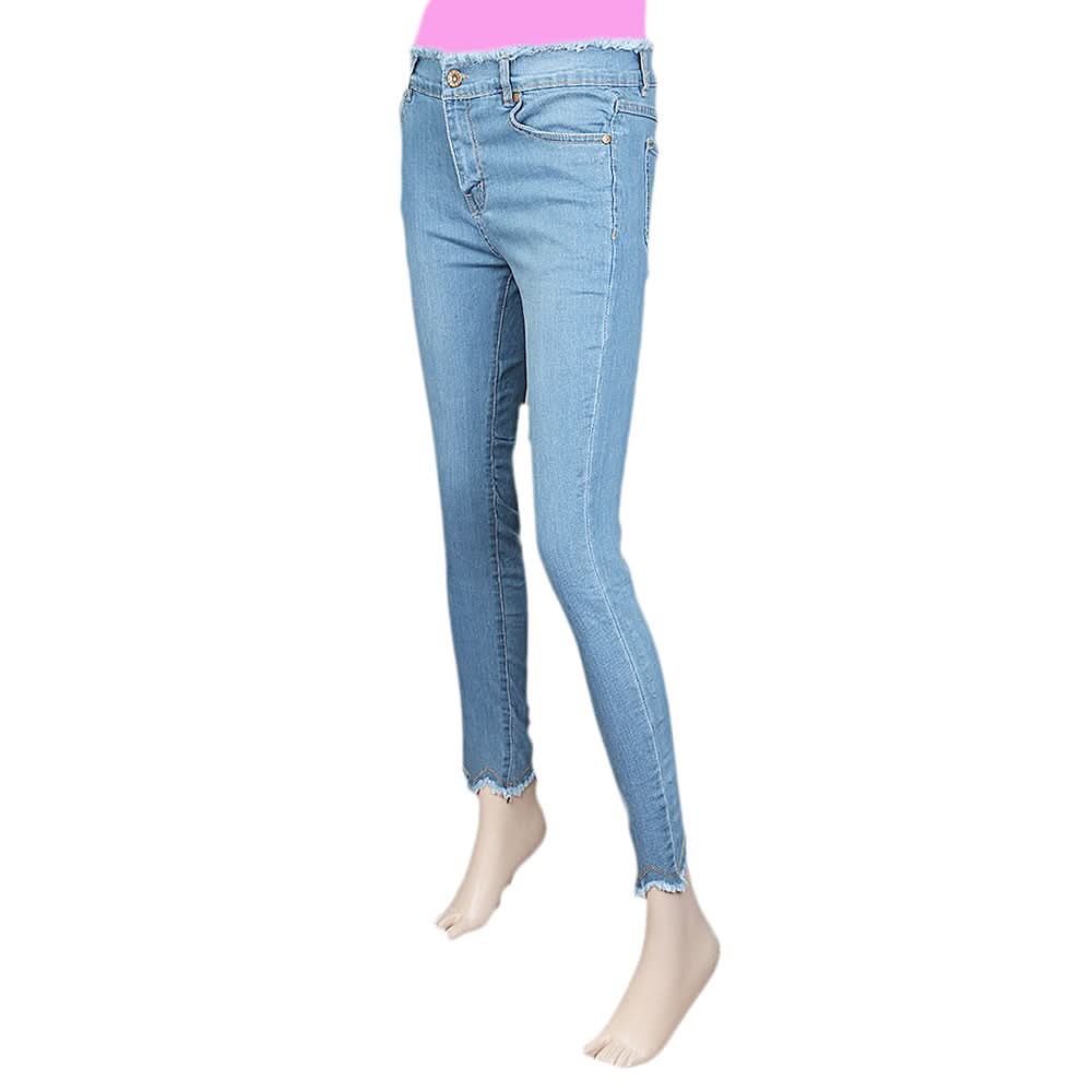 Women's Denim Pant - Light Blue, Women, Pants & Tights, Chase Value, Chase Value