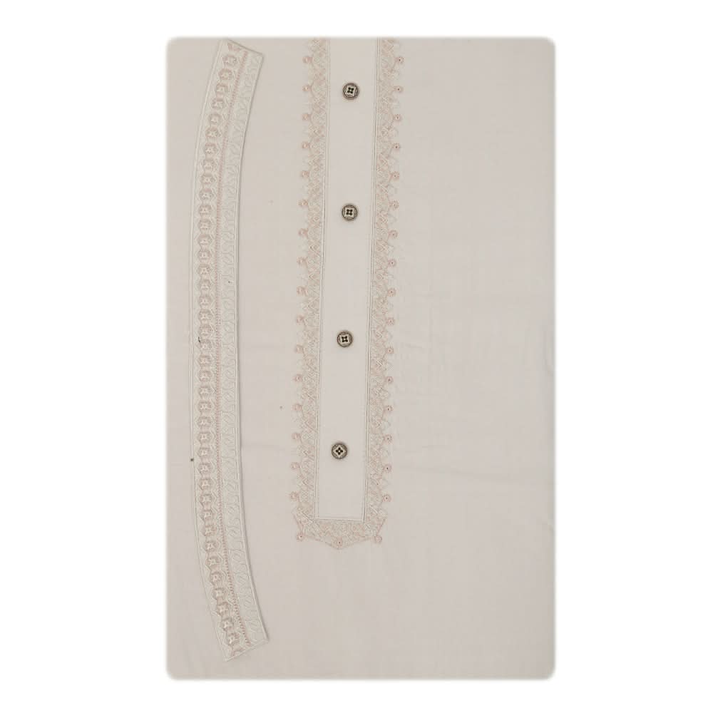 Men's Mashriq Embroidered Un-Stitched Suit - Light-Coffee, Men, Unstitched Fabric, Chase Value, Chase Value