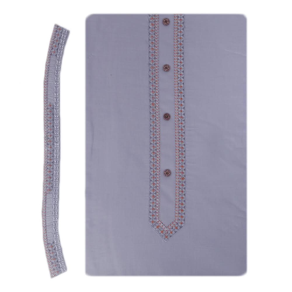 Men's Mashriq Embroidered Un-Stitched Suit - Light-Grey, Men, Unstitched Fabric, Chase Value, Chase Value