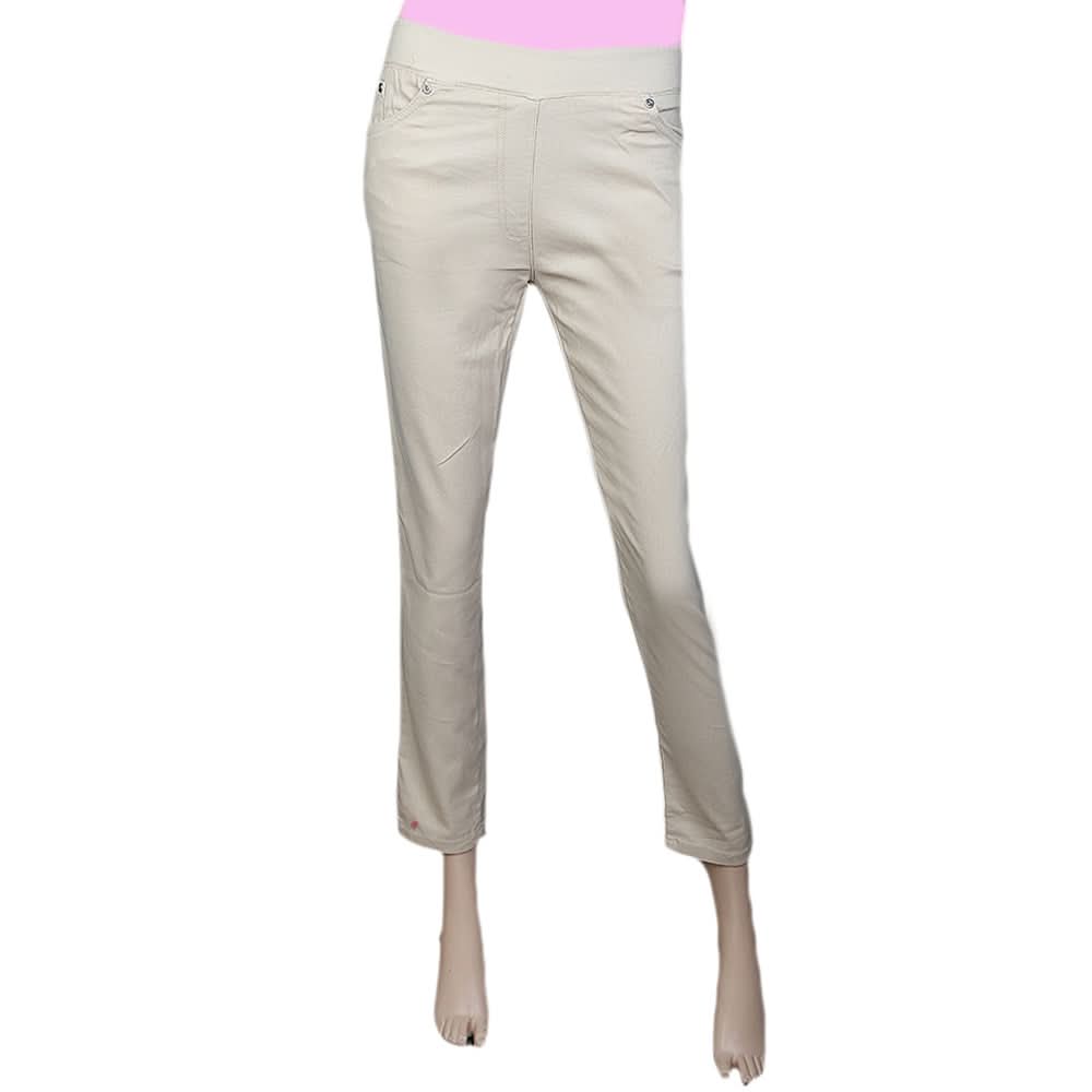 Women's Jegging - Beige, Women, Pants & Tights, Chase Value, Chase Value