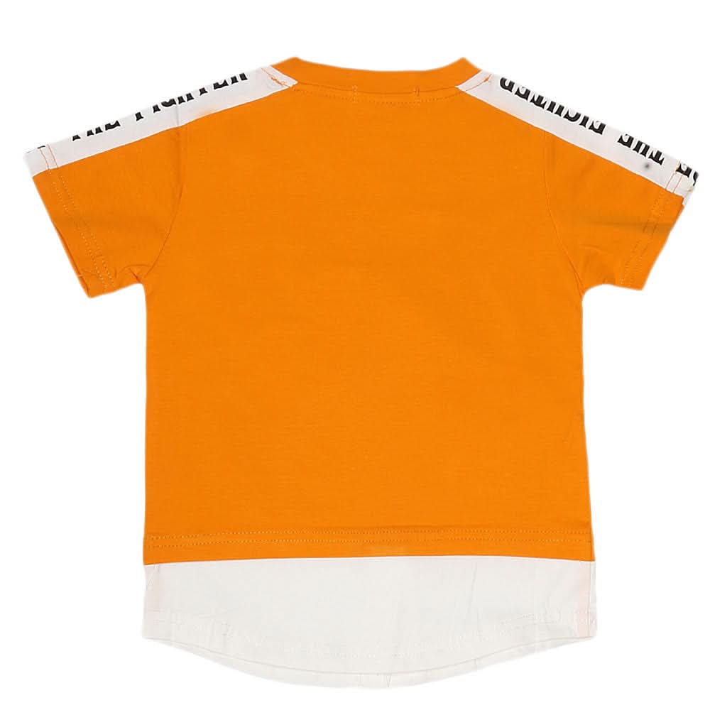 Boys Half Sleeves T-Shirt - Rust, Kids, Boys T-Shirts, Chase Value, Chase Value