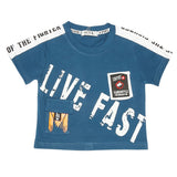 Boys Half Sleeves T-Shirt - Steel Blue, Kids, Boys T-Shirts, Chase Value, Chase Value
