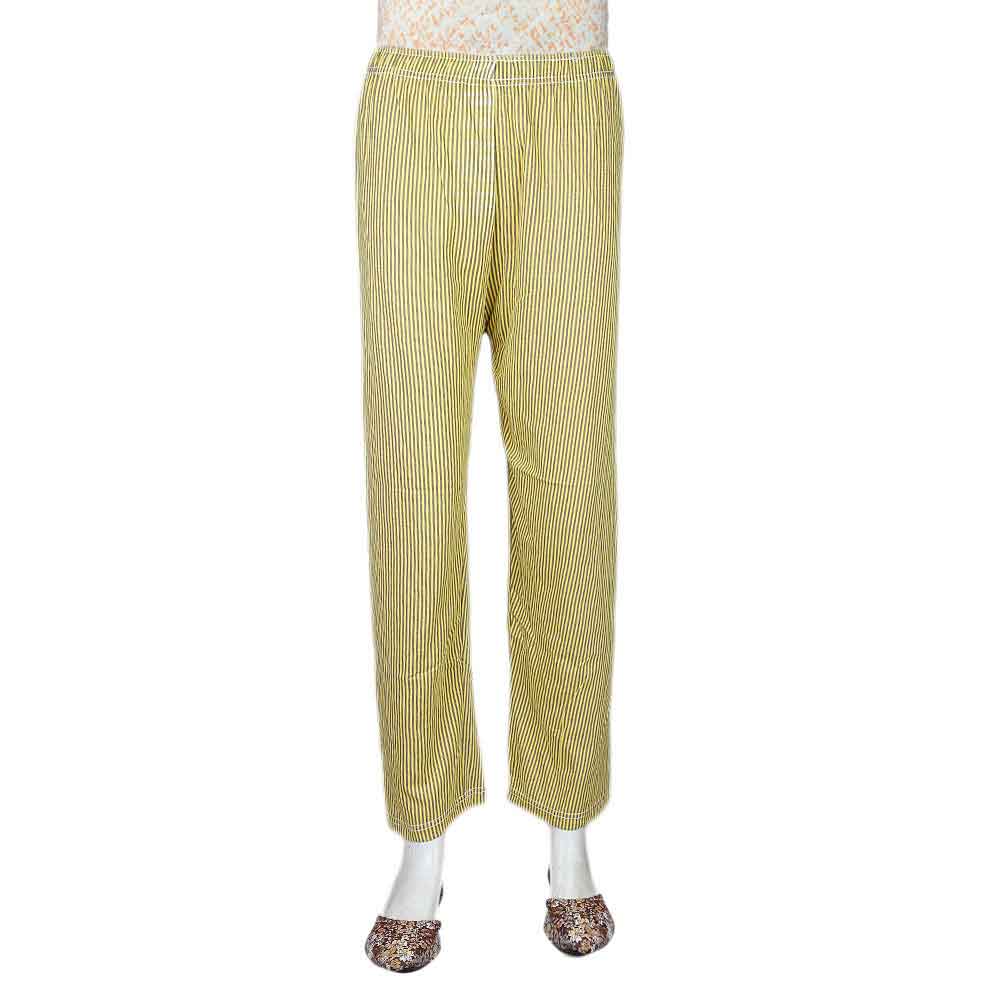 Women's Printed Trouser - Yellow - test-store-for-chase-value