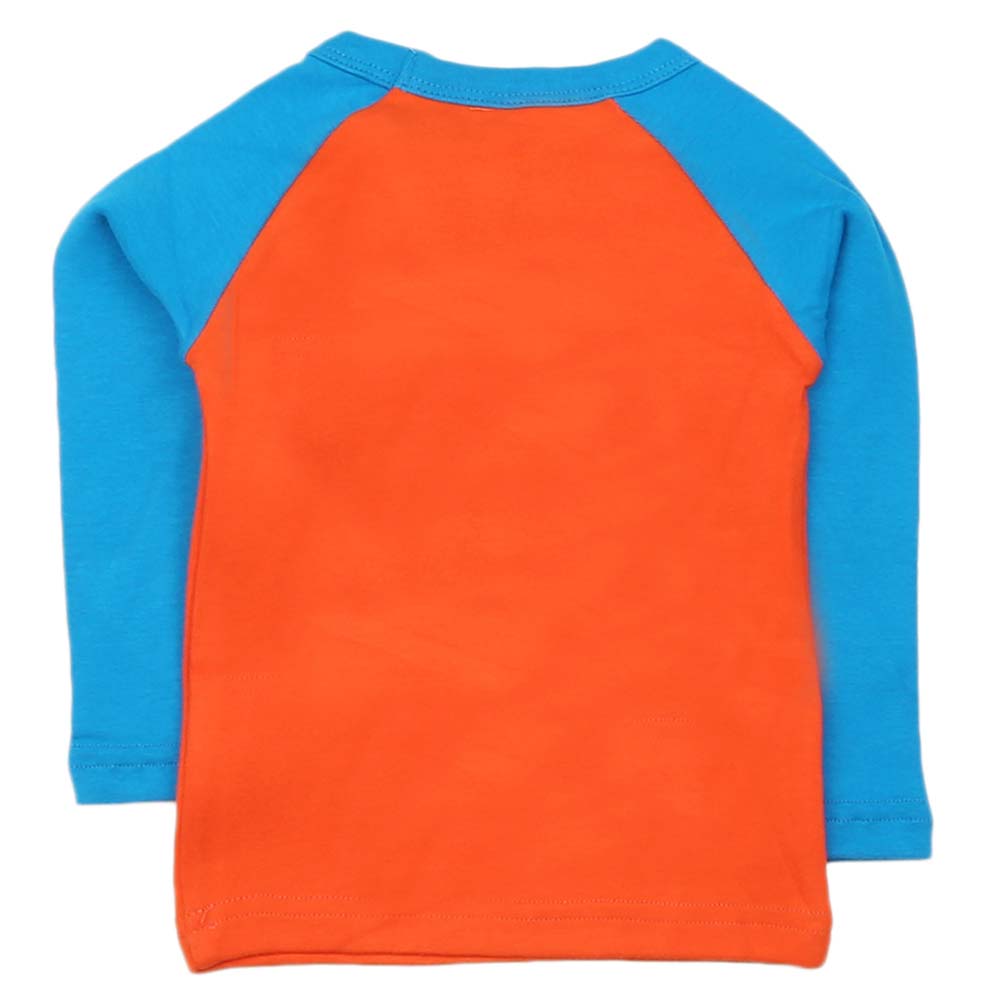 Boys Full Sleeves T-Shirt - Orange, Kids, Boys T-Shirts, Chase Value, Chase Value