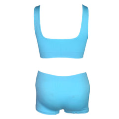 Women's Sports Bra & Panty Set - Blue - test-store-for-chase-value