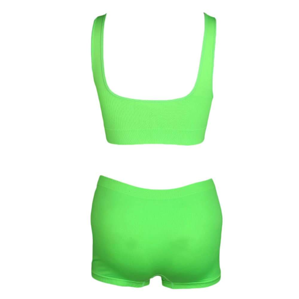 Women's Sports Bra & Panty Set - Green - test-store-for-chase-value