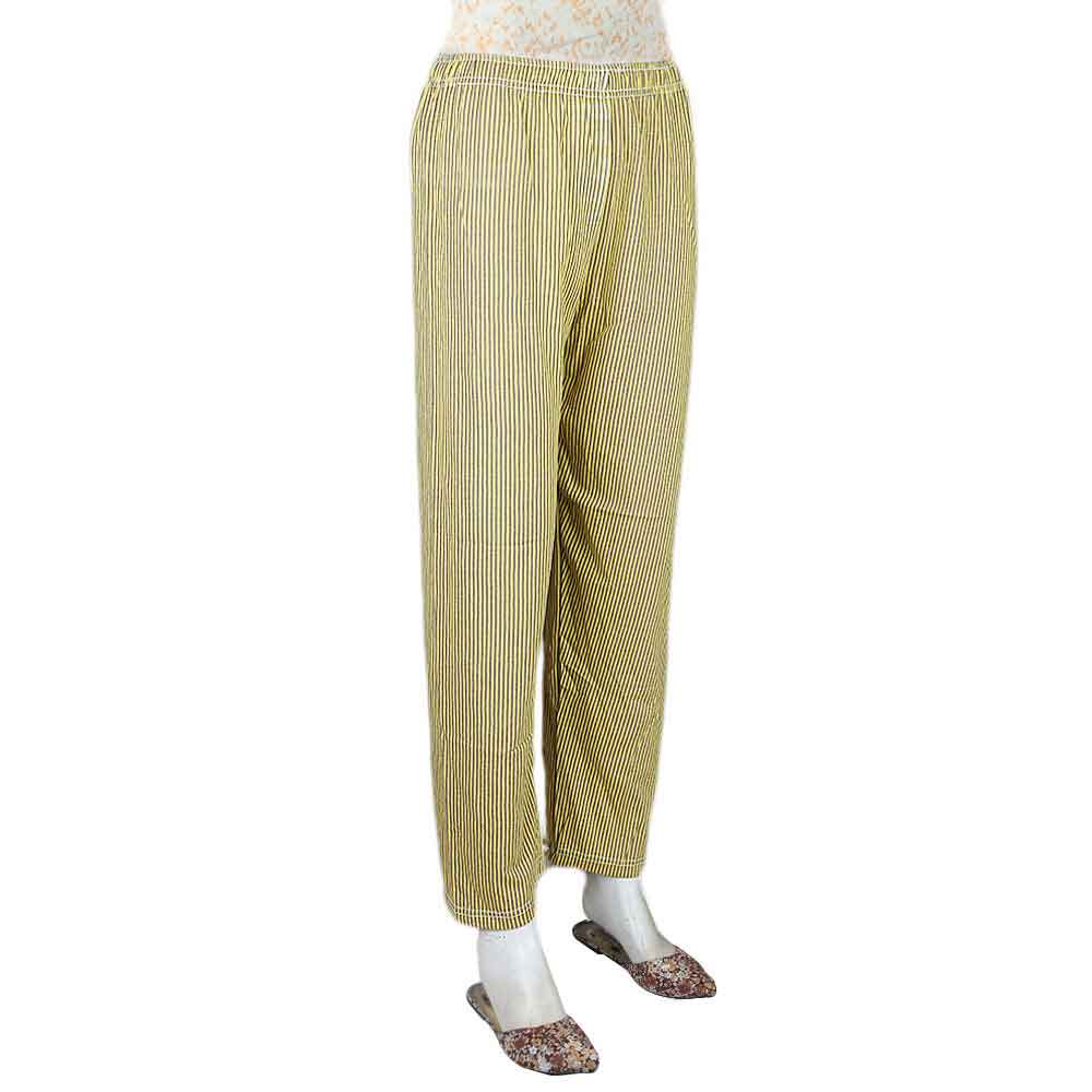 Women's Printed Trouser - Yellow - test-store-for-chase-value