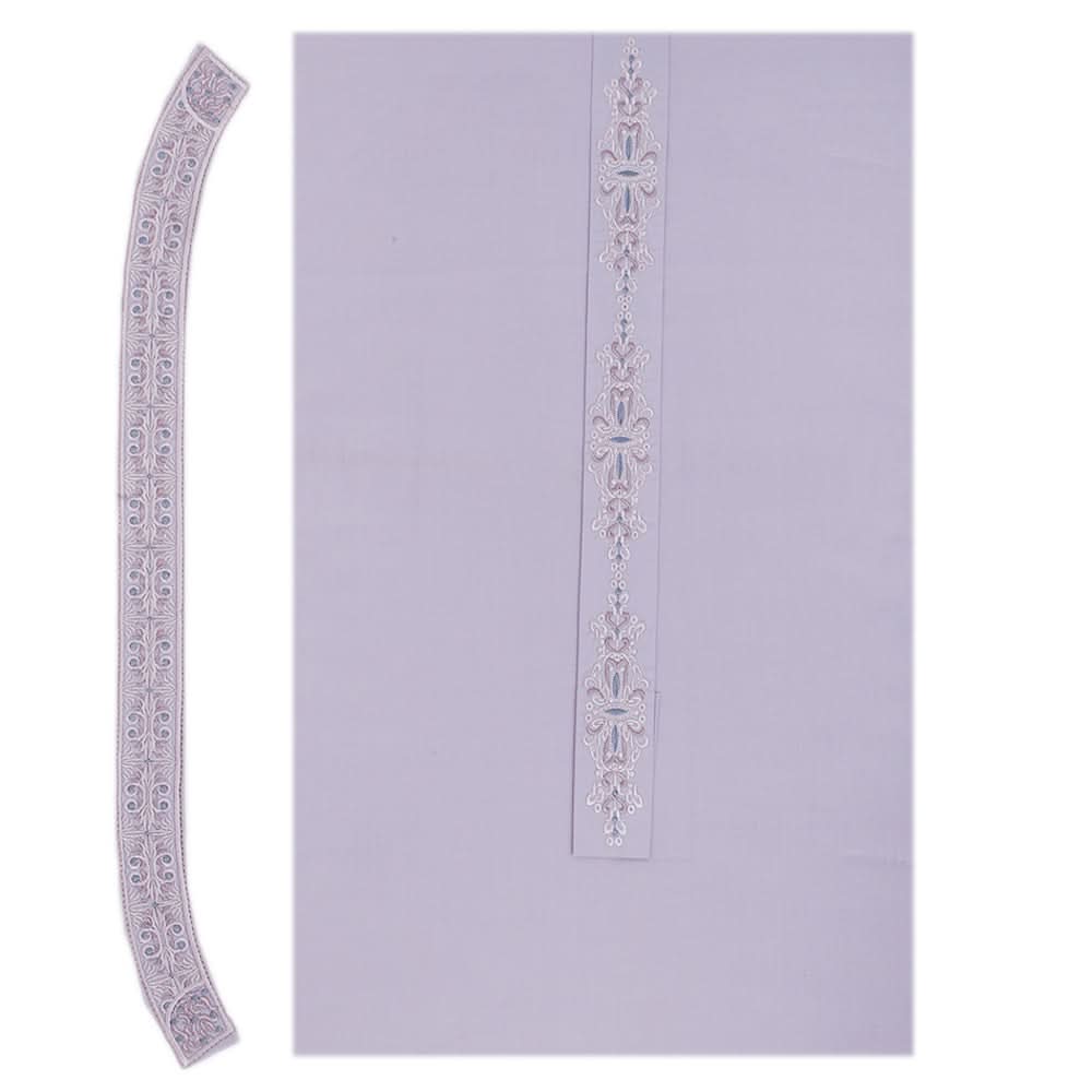 Men's Mashriq Embroidered Un-Stitched Suit - Light-Purple, Men, Unstitched Fabric, Chase Value, Chase Value