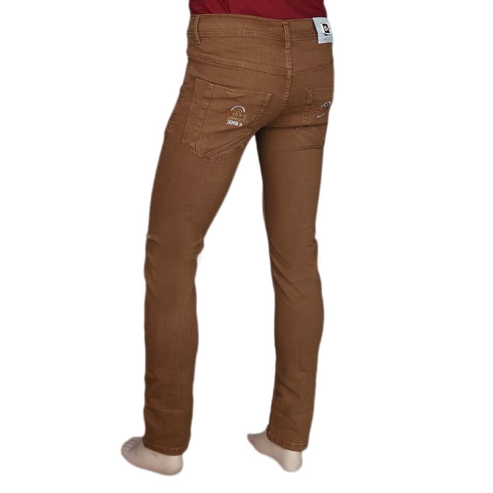 Men's Slim Fit Jeans Pant - Light Brown, Men, Casual Pants And Jeans, Chase Value, Chase Value
