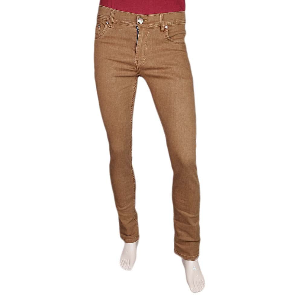 Men's Slim Fit Jeans Pant - Light Brown, Men, Casual Pants And Jeans, Chase Value, Chase Value