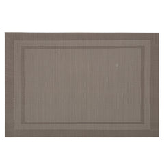 Table Mat with Runner - 7Pcs - Light Brown, Home & Lifestyle, Mats, Chase Value, Chase Value