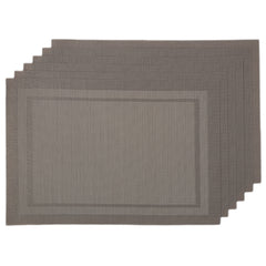 Table Mat with Runner - 7Pcs - Light Brown, Home & Lifestyle, Mats, Chase Value, Chase Value