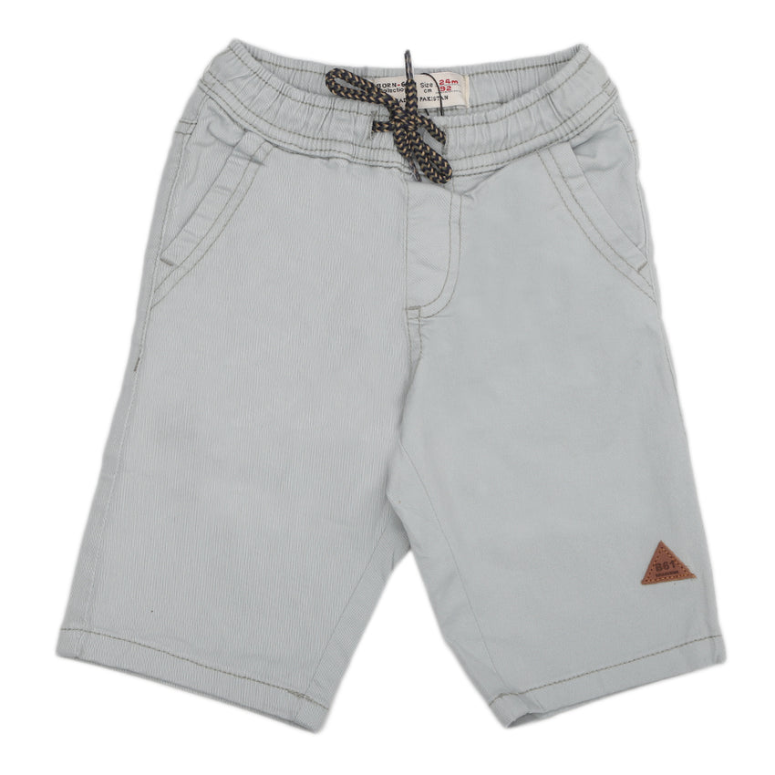 Boys Cotton Bermuda Short - Light Grey, Kids, Boys Shorts, Chase Value, Chase Value