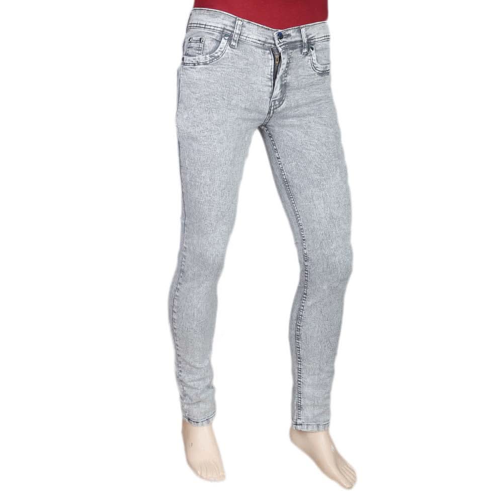 Men's Slim Fit Jeans Pant - Light Grey, Men, Casual Pants And Jeans, Chase Value, Chase Value