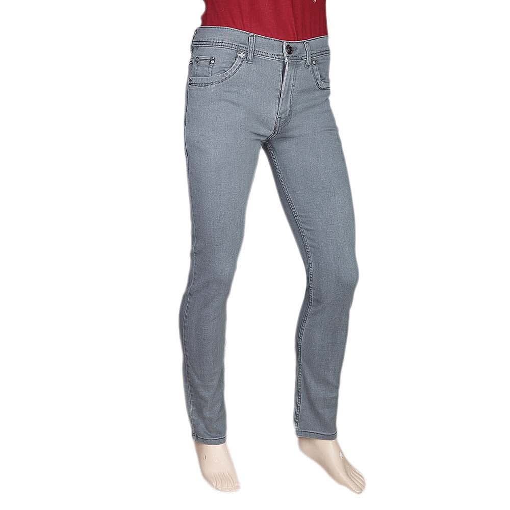 Men's Slim Fit Jeans Pant - Light Grey, Men, Casual Pants And Jeans, Chase Value, Chase Value