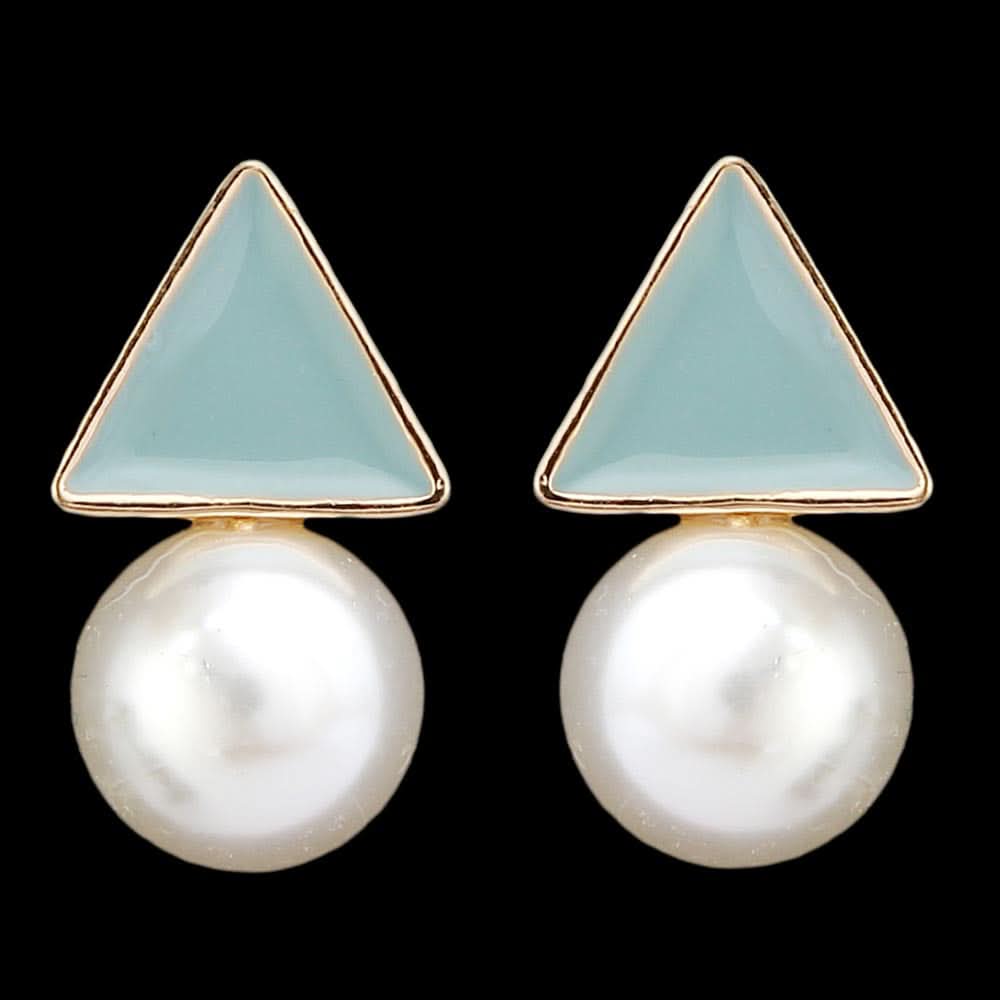 Women's Ear Tops -  Light Green, Women, Earrings & Tops, Chase Value, Chase Value