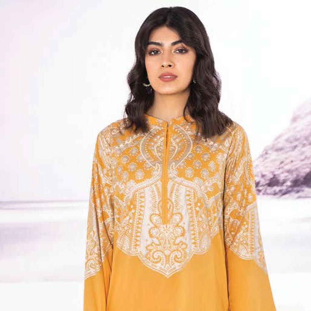 LimeLight Summer 3Pcs Unstitched Suit - Yellow, Women, 3Pcs Shalwar Suit, Limelight, Chase Value