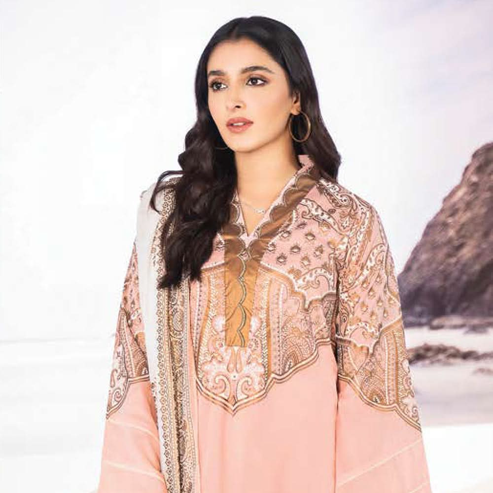 LimeLight Summer 3Pcs Unstitched Suit - Pink, Women, 3Pcs Shalwar Suit, Limelight, Chase Value