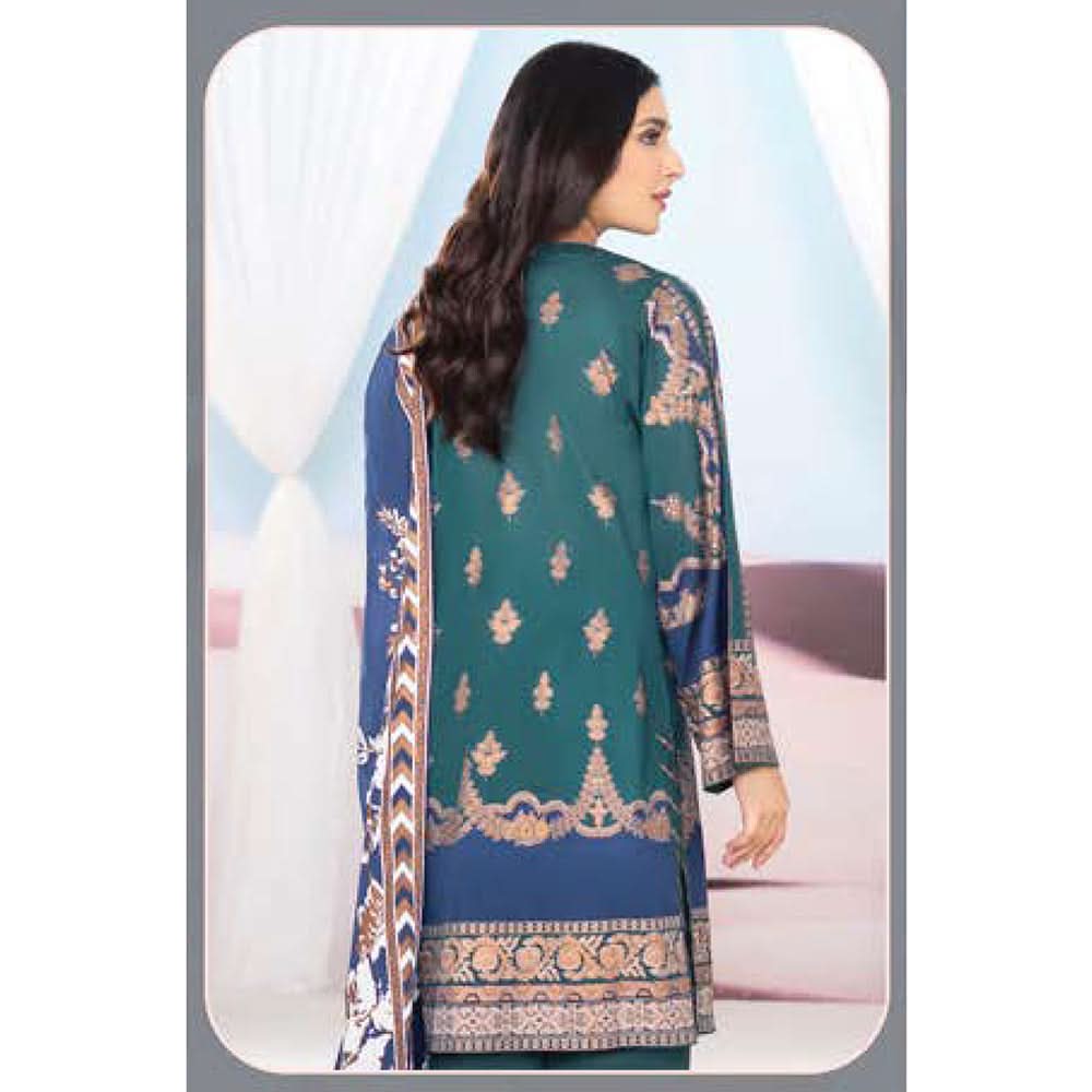 LimeLight Summer 3Pcs Unstitched Suit - Blue, Women, 3Pcs Shalwar Suit, Limelight, Chase Value