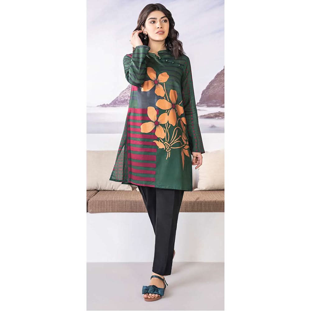 LimeLight Summer 1Pcs Unstitched Kurti - Green, Women, Unstitched Kurti, Limelight, Chase Value