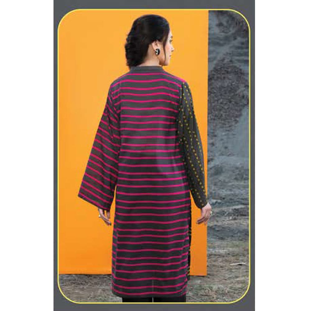 LimeLight Summer 1Pcs Unstitched Kurti - Charcoal, Women, Unstitched Kurti, Limelight, Chase Value