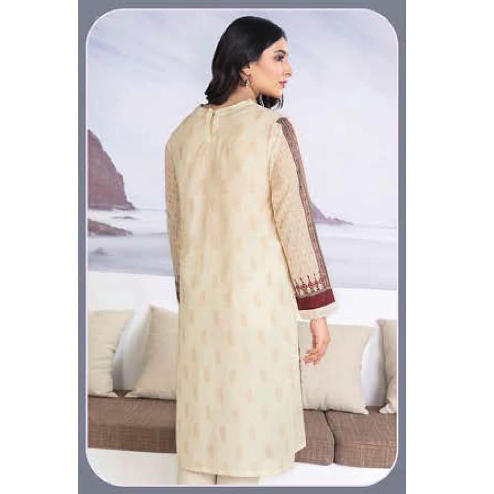 LimeLight Summer 1Pcs Unstitched Kurti - Cream, Women, Unstitched Kurti, Limelight, Chase Value
