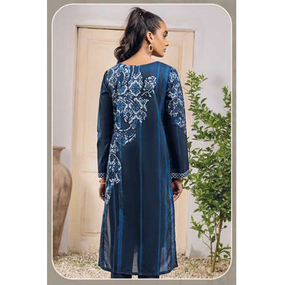LimeLight Summer 1Pcs Unstitched Kurti - Blue, Women, Unstitched Kurti, Limelight, Chase Value