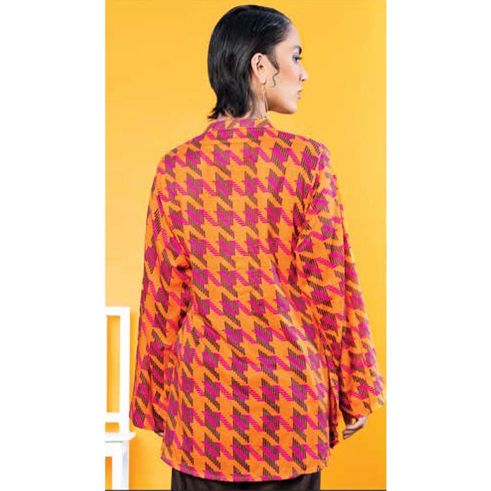 LimeLight Summer 1Pcs Unstitched Kurti - Orange, Women, Unstitched Kurti, Limelight, Chase Value