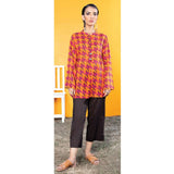 LimeLight Summer 1Pcs Unstitched Kurti - Orange, Women, Unstitched Kurti, Limelight, Chase Value