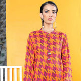 LimeLight Summer 1Pcs Unstitched Kurti - Orange, Women, Unstitched Kurti, Limelight, Chase Value