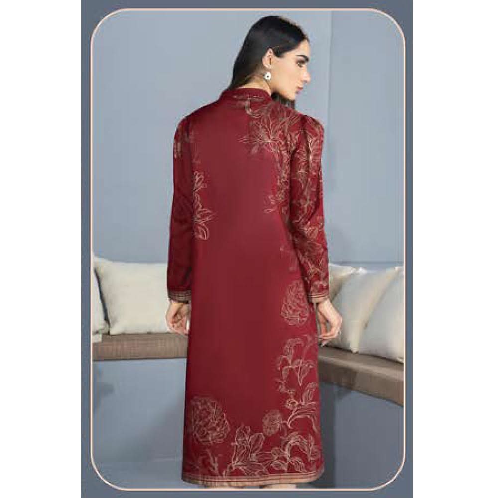 LimeLight Summer 1Pcs Unstitched Kurti - Maroon, Women, Unstitched Kurti, Limelight, Chase Value
