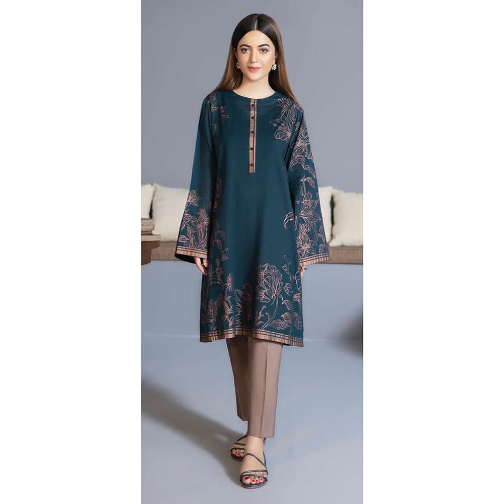 LimeLight Summer 1Pcs Unstitched Kurti - Blue, Women, Unstitched Kurti, Limelight, Chase Value