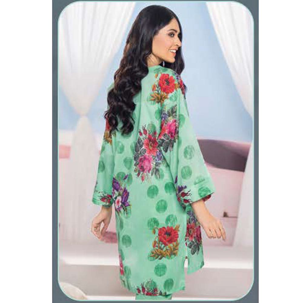 LimeLight Summer 1Pcs Unstitched Kurti - Aqua, Women, Unstitched Kurti, Limelight, Chase Value