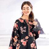 LimeLight Summer 1Pcs Unstitched Kurti - Black, Women, Unstitched Kurti, Limelight, Chase Value