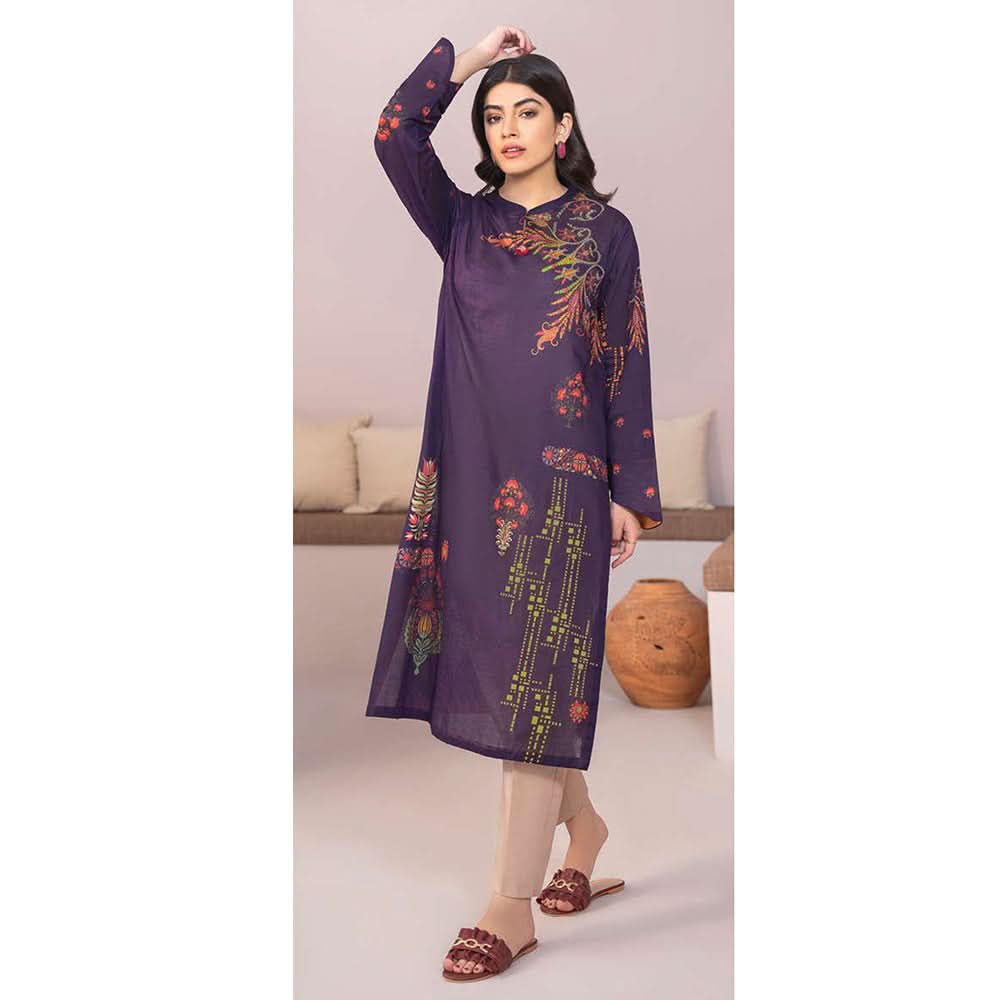 LimeLight Summer 1Pcs Unstitched Kurti - Purple, Women, Unstitched Kurti, Limelight, Chase Value