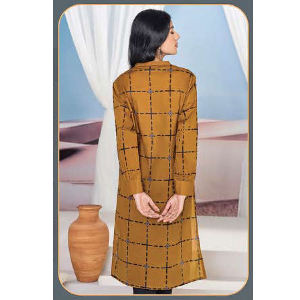 LimeLight Summer 1Pcs Unstitched Kurti - Mustard, Women, Unstitched Kurti, Limelight, Chase Value
