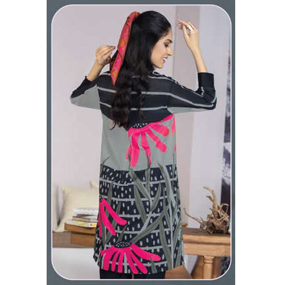 LimeLight Summer 1Pcs Unstitched Kurti - Black, Women, Unstitched Kurti, Limelight, Chase Value