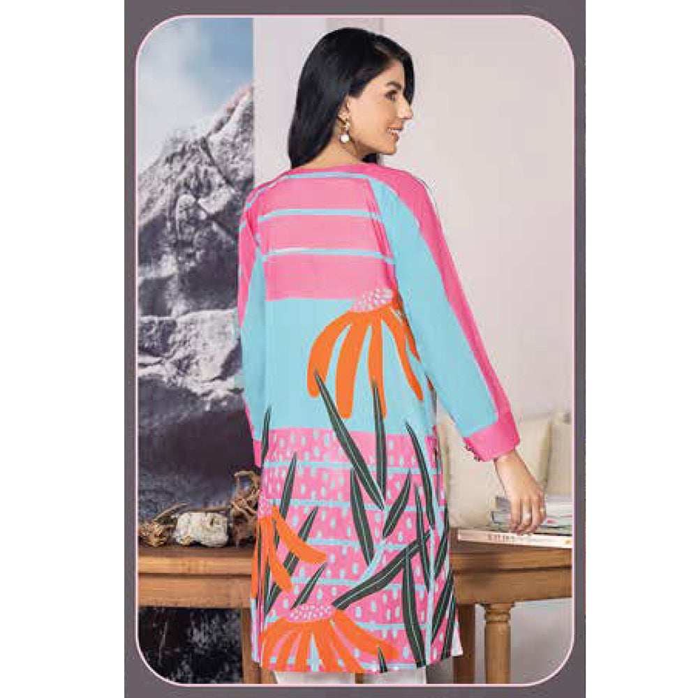 LimeLight Summer 1Pcs Unstitched Kurti - Pink, Women, Unstitched Kurti, Limelight, Chase Value