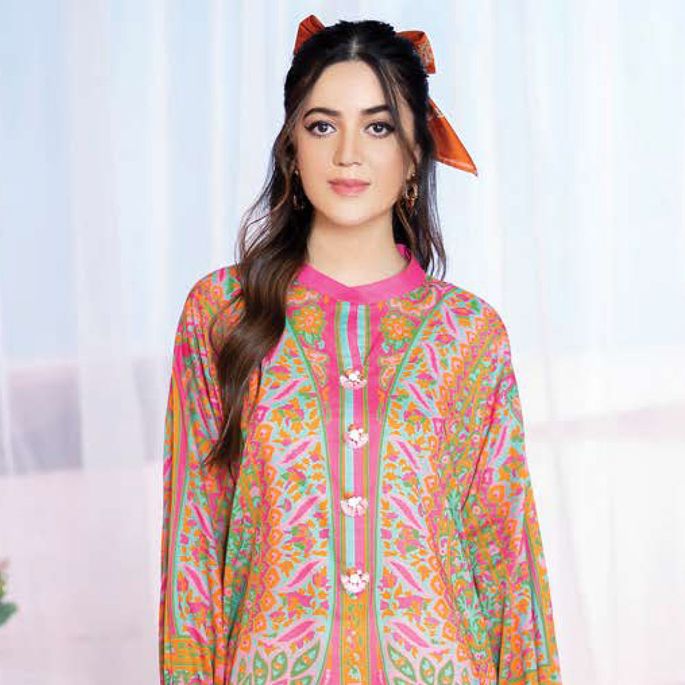 LimeLight Summer 1Pcs Unstitched Kurti - Pink, Women, Unstitched Kurti, Limelight, Chase Value