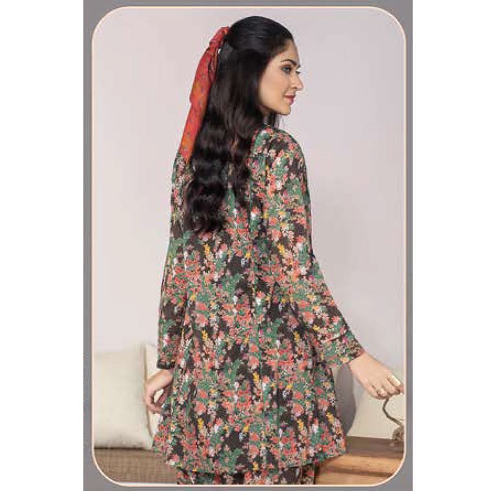 LimeLight Summer 1Pcs Unstitched Kurti - Brown, Women, Unstitched Kurti, Limelight, Chase Value