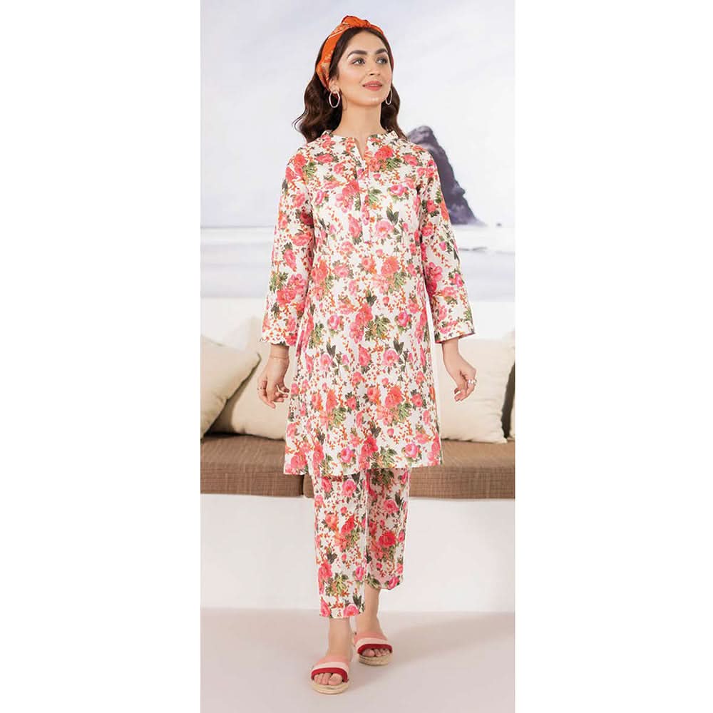 LimeLight Summer 1Pcs Unstitched Kurti - Off White, Women, Unstitched Kurti, Limelight, Chase Value