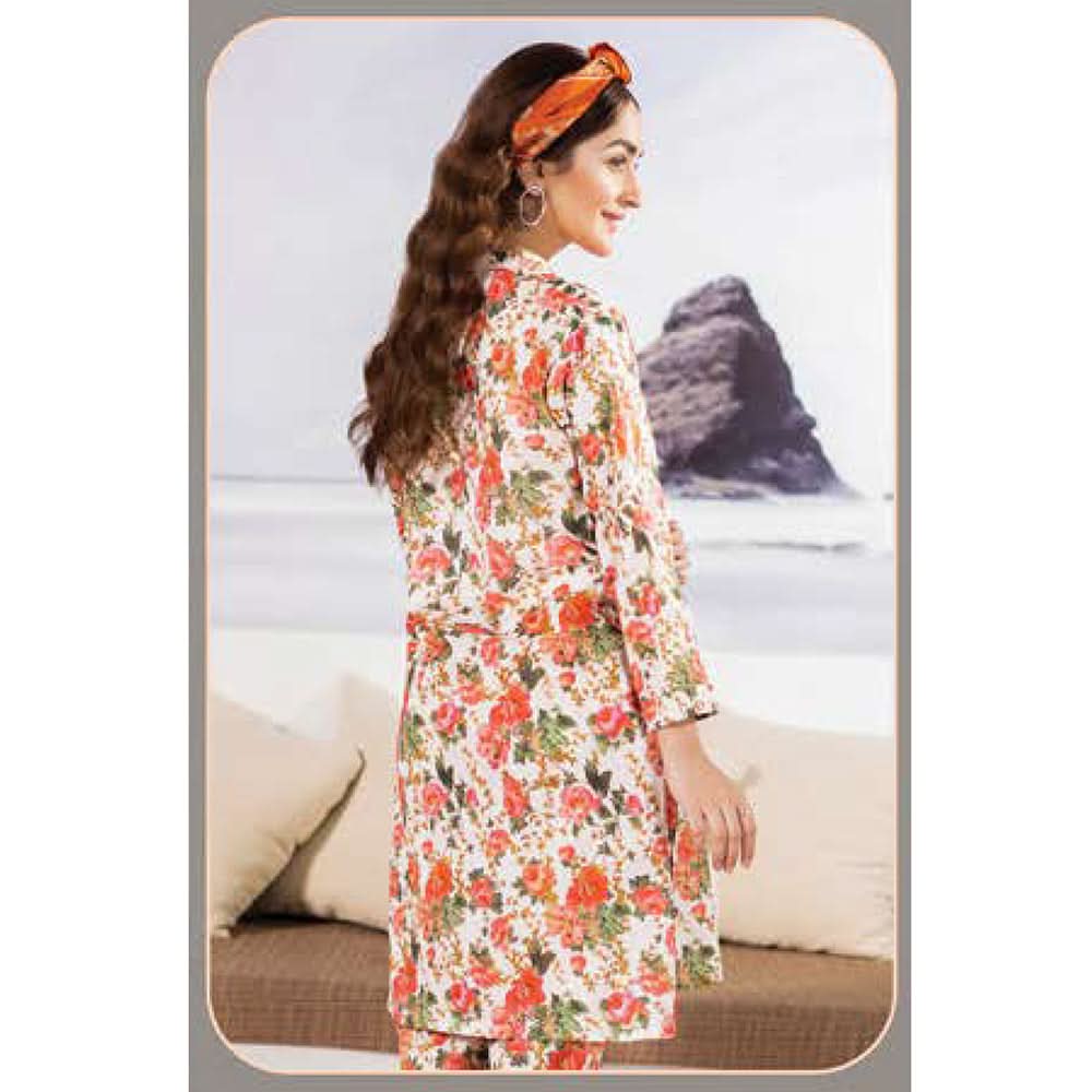 LimeLight Summer 1Pcs Unstitched Kurti - Off White, Women, Unstitched Kurti, Limelight, Chase Value