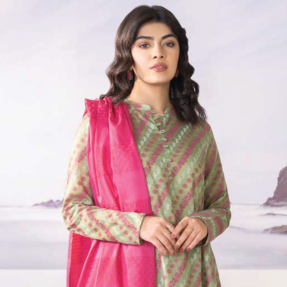 LimeLight Summer 2Pcs Unstitched Suit - Mint, Women, 2Pcs Shalwar Suit, Limelight, Chase Value
