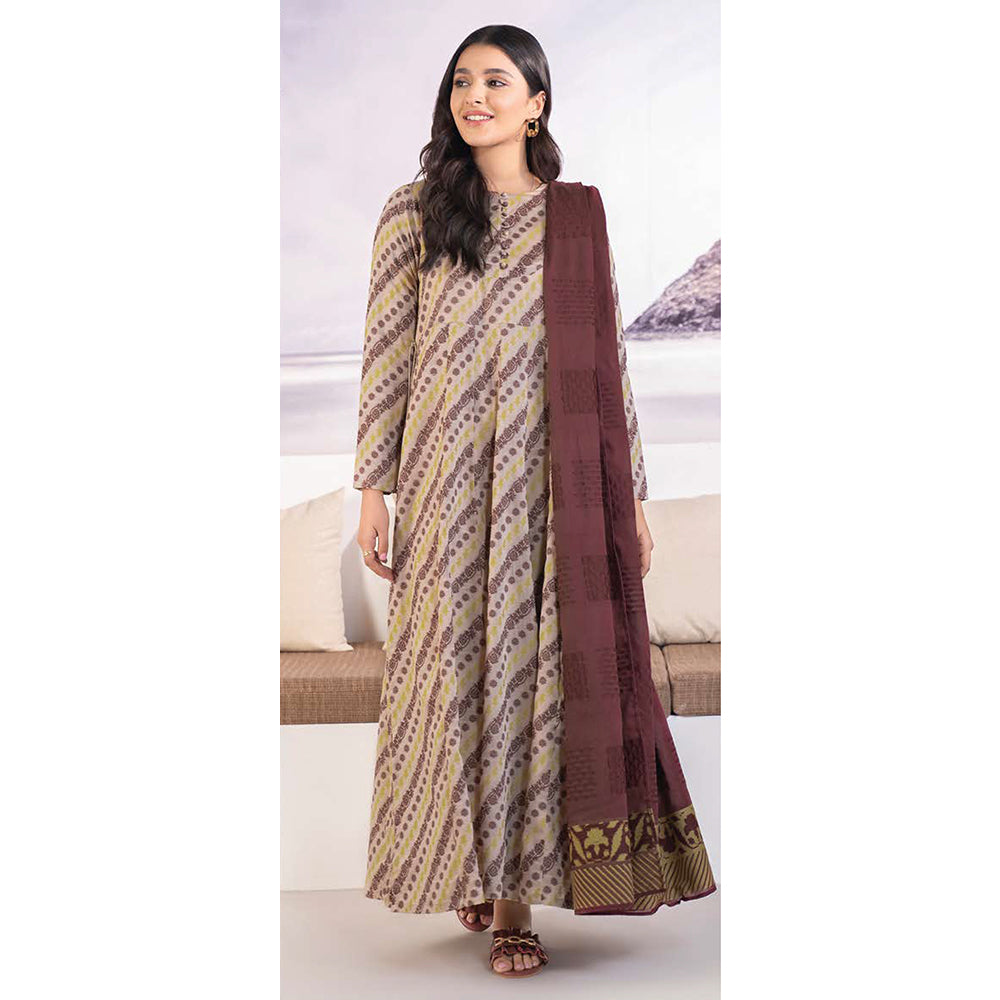 LimeLight Summer 2Pcs Unstitched Suit - Beige, Women, 2Pcs Shalwar Suit, Limelight, Chase Value