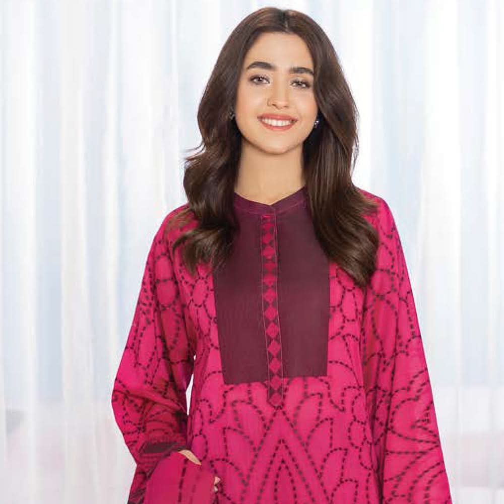 LimeLight Summer 2Pcs Unstitched Suit - Pink, Women, 2Pcs Shalwar Suit, Limelight, Chase Value
