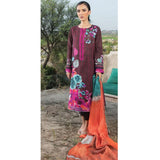 LimeLight Summer 2Pcs Unstitched Suit - Maroon, Women, 2Pcs Shalwar Suit, Limelight, Chase Value