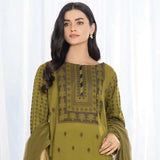LimeLight Summer 2Pcs Unstitched Suit - Green, Women, 2Pcs Shalwar Suit, Limelight, Chase Value