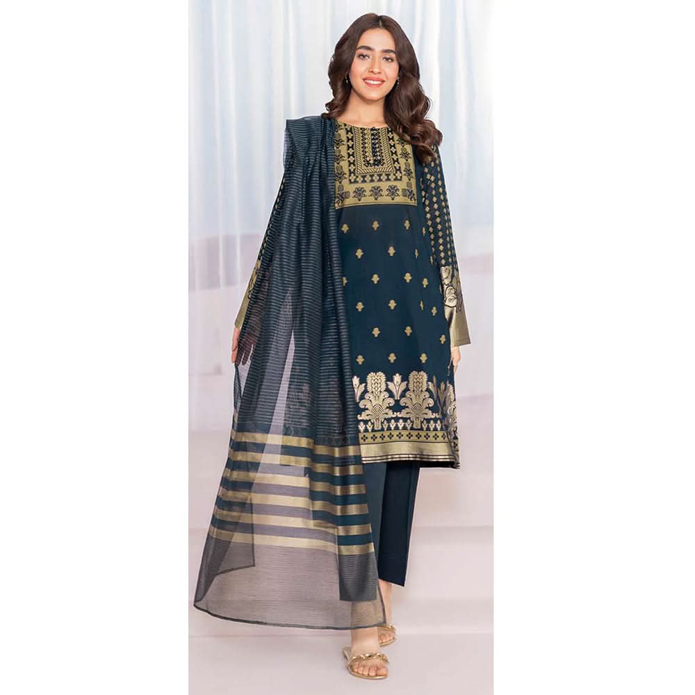 LimeLight Summer 2Pcs Unstitched Suit - Blue, Women, 2Pcs Shalwar Suit, Limelight, Chase Value