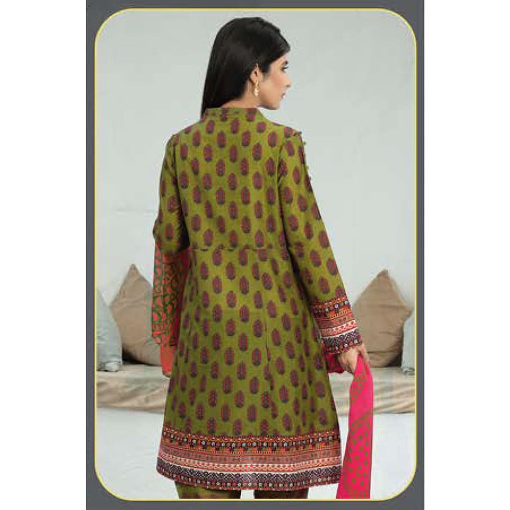 LimeLight Summer 2Pcs Unstitched Suit - Green, Women, 2Pcs Shalwar Suit, Limelight, Chase Value