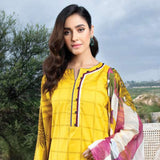 LimeLight Summer 2Pcs Unstitched Suit - Yellow, Women, 2Pcs Shalwar Suit, Limelight, Chase Value